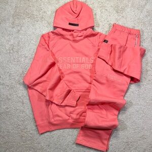 Essentials Fear of God 2pc Set Pink Coral MEDIUM